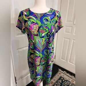 Jude Connally Multicolor Tropical Print Dress